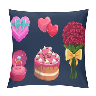 Personality  Valentines Day Love Holiday Gifts, Hearts, Cake Pillow Covers