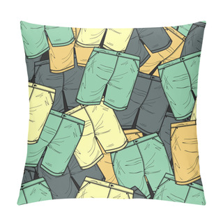 Personality  Vector Background With Different Shorts. Pillow Covers