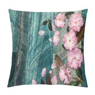 Personality  Sakura Flowers On Wooden Board Pillow Covers
