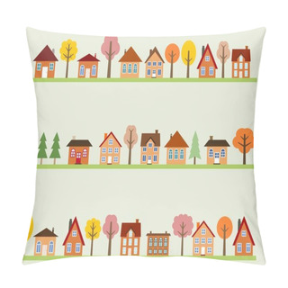 Personality  Autumn Town Pillow Covers