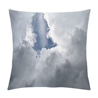 Personality  Cumulonimbus Cloud Formations On Tropical Sky , Nimbus Moving , Abstract Background From Natural Phenomenon And Gray Clouds Hunk , Thailand Pillow Covers