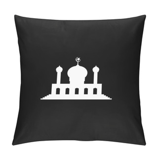 Personality  Mosque Silhouette, Flat Style. Can Use For Art Illustration, Decoration, Wallpaper, Background, Apps, Website, Logo Gram, Pictogram, Greeting Card Or For Graphic Design Element. Vector Illustration Pillow Covers