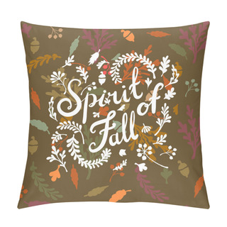 Personality  Vignette Of Autumn Leaves Pillow Covers