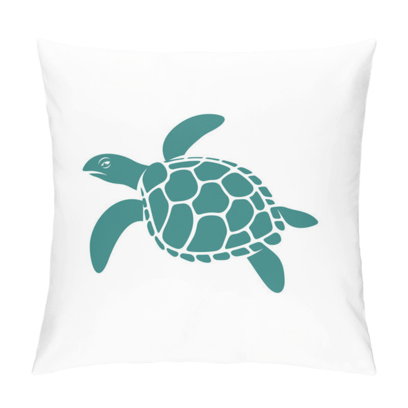 Personality  Turtle design vector illustration, Creative Turtle logo design concepts template, icon symbol pillow covers