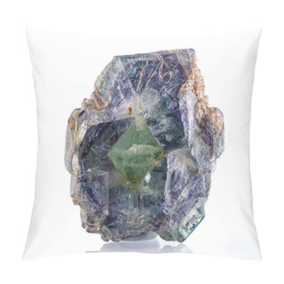 Personality  Macro Mineral Stone Fluorite On A White Background Close-up Pillow Covers