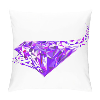 Personality  Violet, Purple Gems Diamond Shape Logo Pillow Covers