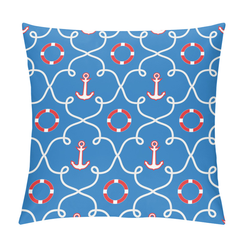 Personality  Seamless Sea Pattern.marine Theme Pillow Covers