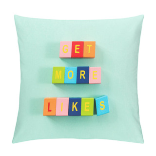 Personality  Colorful Cubes With Text Pillow Covers