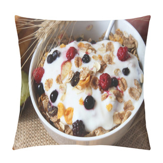 Personality  Muesli With Yogurt,healthy Breakfast Rich In Fiber Pillow Covers