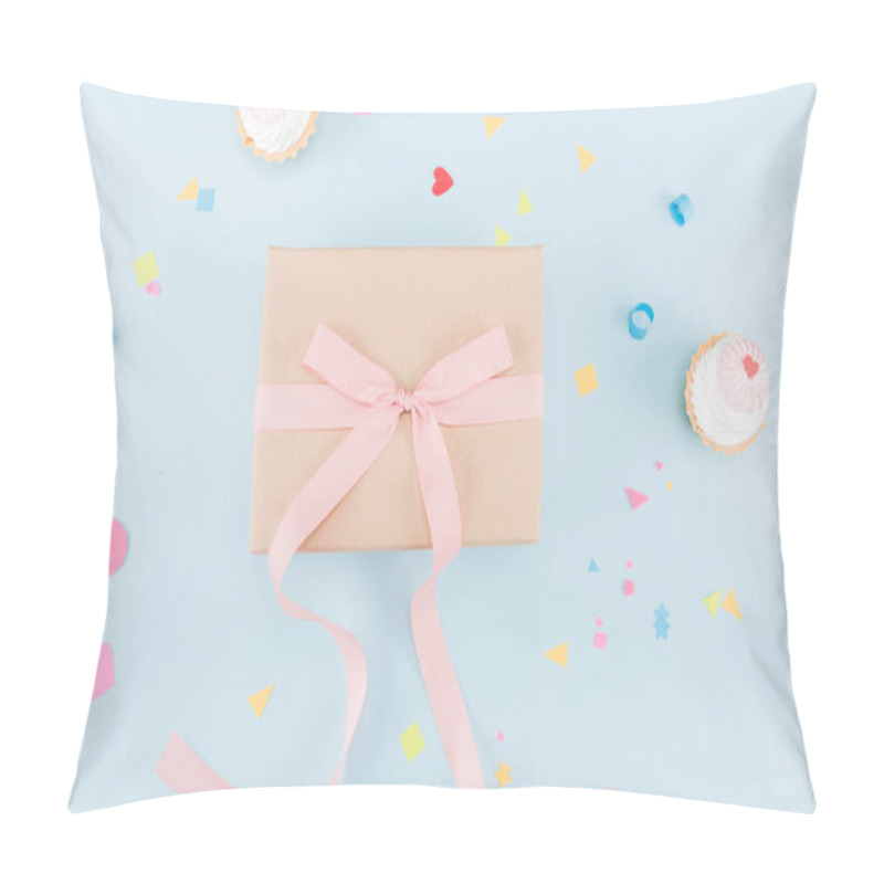 Personality  Cakes And Gift Box With Ribbon Pillow Covers