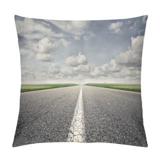 Personality  Long Straight Road Pillow Covers