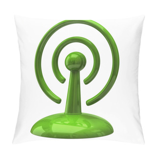 Personality  Wifi Icon On White Pillow Covers