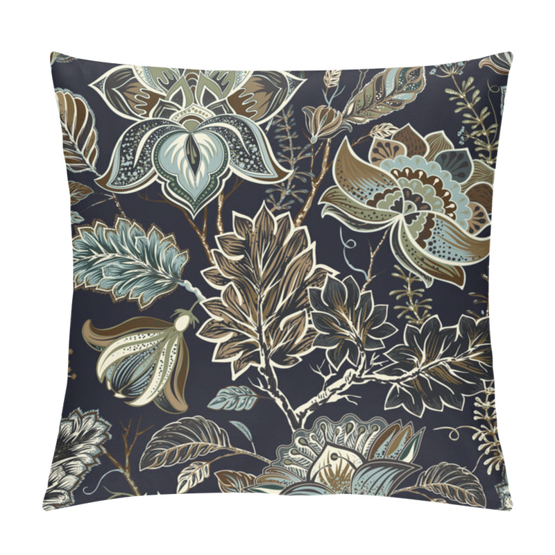 Personality  Vintage seamless flowers pattern in provence style pillow covers
