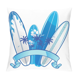 Personality  Surfboard Background Pillow Covers