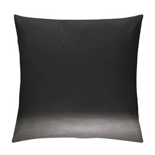 Personality  Grey Shabby Wooden Material On Black Pillow Covers