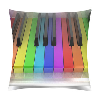 Personality  The Rainbow Piano Pillow Covers