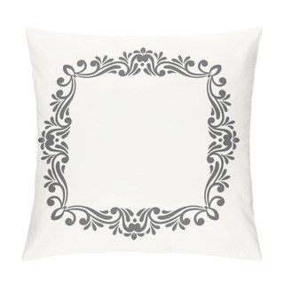 Personality  Elegant Luxury Retro Floral Frame. Pillow Covers