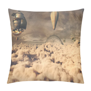 Personality  Fantasy Airship Pillow Covers
