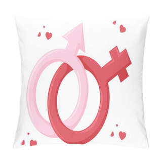 Personality  Love Key Cute Valentine Day Sticker Pillow Covers