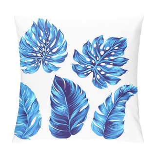 Personality  Beautoful Tropical Leaves, Isolated Objects. Pillow Covers