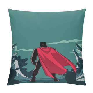 Personality  Superhero Ready For Battle Silhouette Pillow Covers