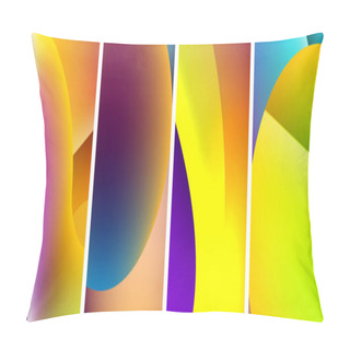 Personality  Liquid Abstract Shapes With Gradient Colors. Abstract Backgrounds For Wallpaper, Business Card, Cover, Poster, Banner, Brochure, Header, Website Pillow Covers