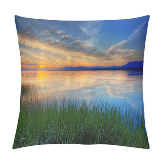 Personality  Bright Blue Sunrise Pillow Covers