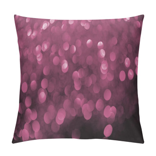 Personality  Abstract Shiny Pink Bokeh Background Pillow Covers