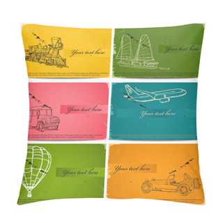 Personality  Vintage Business Cards Set. Pillow Covers