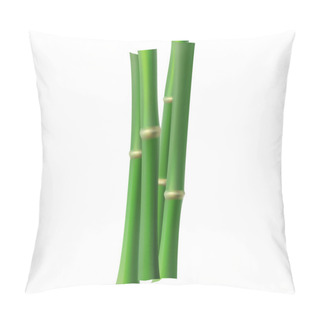 Personality  Vector Many Bamboo Stalks Illustration On White Background Pillow Covers