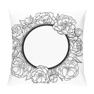 Personality  Peonies Mock Up Pillow Covers