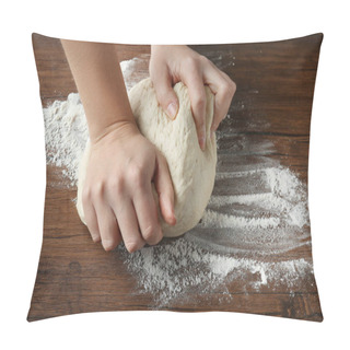 Personality  Woman Kneading Dough Pillow Covers