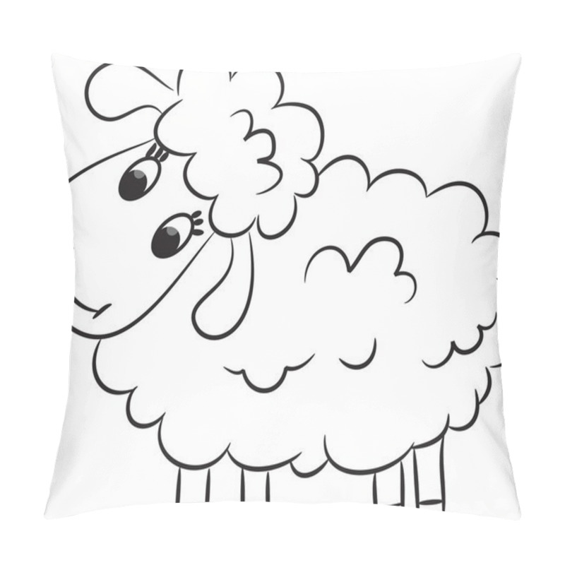 Personality  Cartoon Sheep Pillow Covers