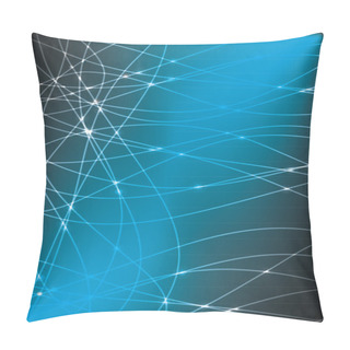 Personality  Set Of Thin Lines With A Luminescence Pillow Covers