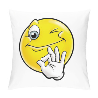 Personality  Okay Smiley Pillow Covers