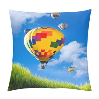 Personality  Hot Air Balloons. Pillow Covers