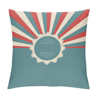 Personality  Retro Template Background. Pillow Covers