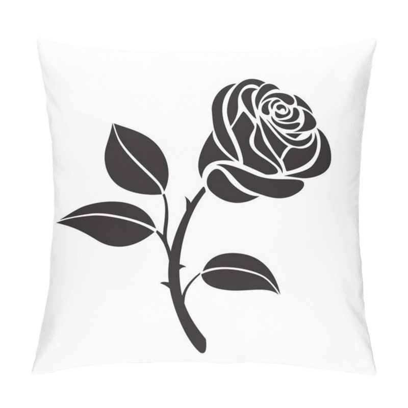 Personality  Rose flower vector icon pillow covers