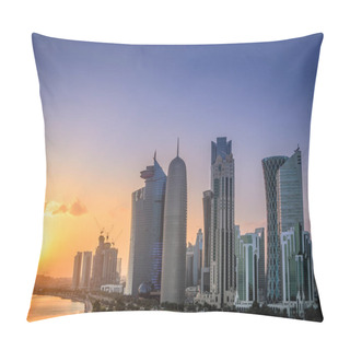 Personality  Doha At Sunset Pillow Covers