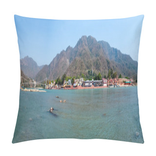 Personality  Panorama View Of The Holy Ganges River Pillow Covers