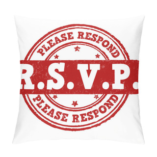 Personality  Please Respond Stamp Pillow Covers