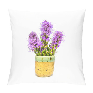 Personality  Liatris Flower, Blossom In Ceramic Mug Pillow Covers
