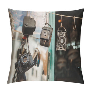 Personality  Photo-camera And Film From Old Time Pillow Covers
