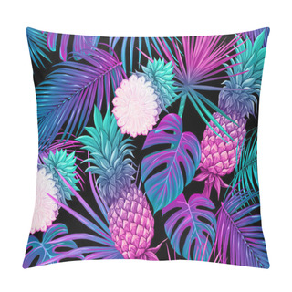 Personality  Seamless Pattern, Background With Tropical Plants, Pillow Covers