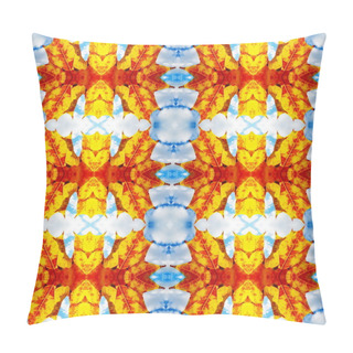 Personality  Autumn Leaves And Sky Pillow Covers