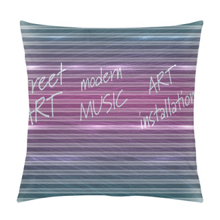 Personality  Abstract Background With The Words Art Installation, Street Art, Pillow Covers