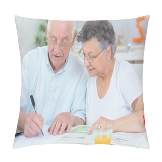 Personality  Elderly Couple And Man Pillow Covers