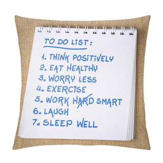 Personality  Inspiring To Do List Handwriting Pillow Covers