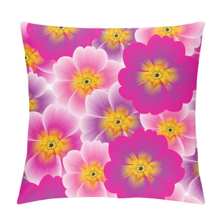 Personality  Floral Background With Multicolored Flowers. Pillow Covers