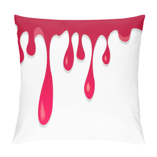 Personality  Paint Blood Drops Background Pillow Covers